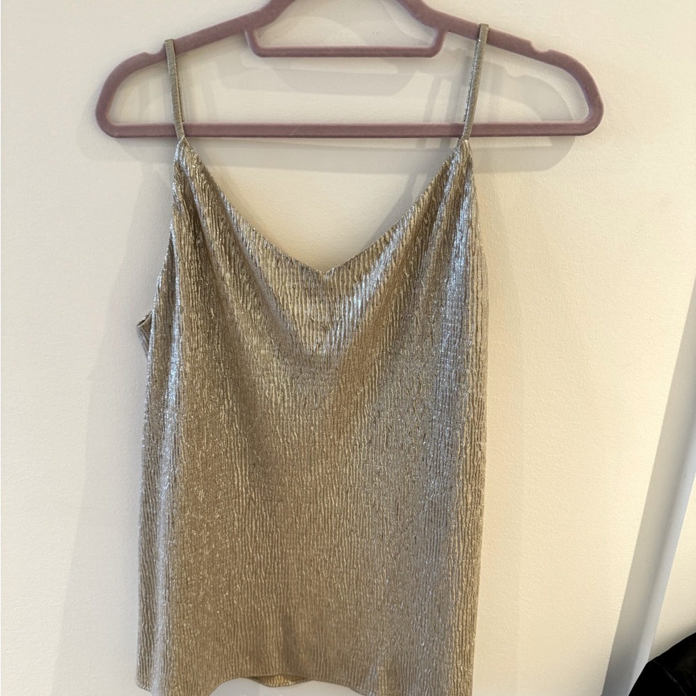 Loft gold tank, new with tags.